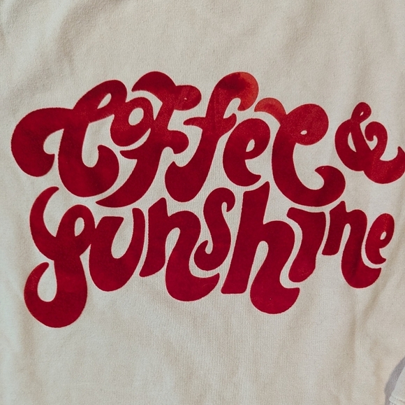 🌸 Wildfox Coffee & Sunshine Pink XL Sweatshirt ☀️☕ Cozy Retro Vibes - Picture 2 of 9